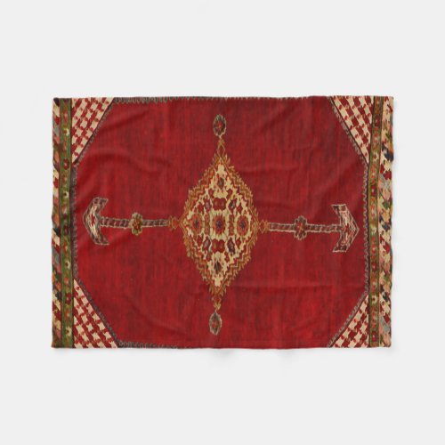 Persian carpet _bold design fleece blanket