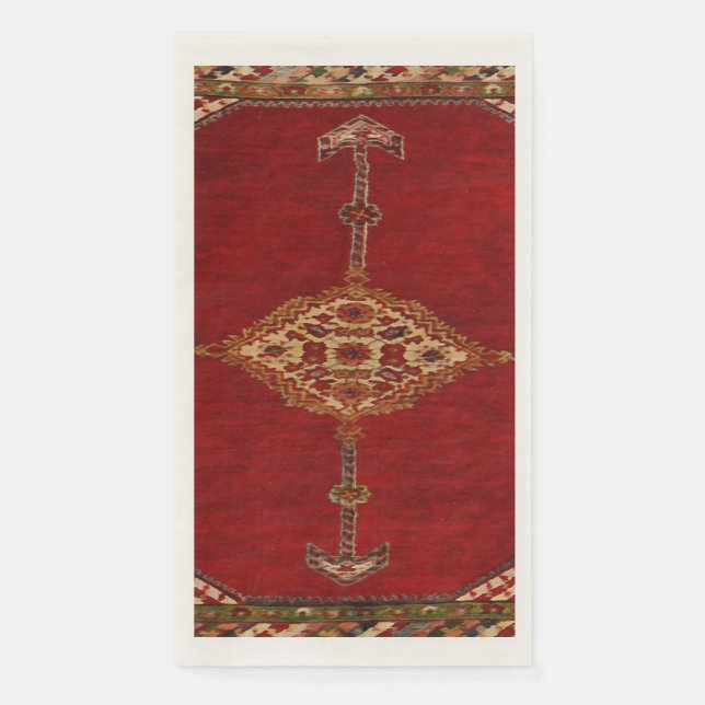 Persian carpet -bold design paper guest towels (Front)