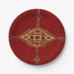 Persian carpet -bold design paper plates