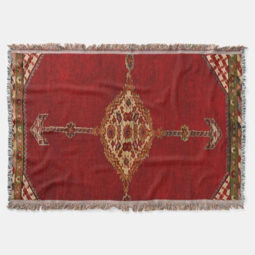 Persian carpet _bold design throw blanket