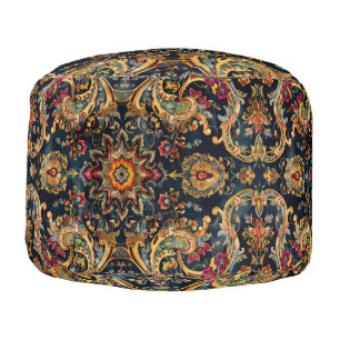 Persian Carpet Classic Dark Pattern Pouf