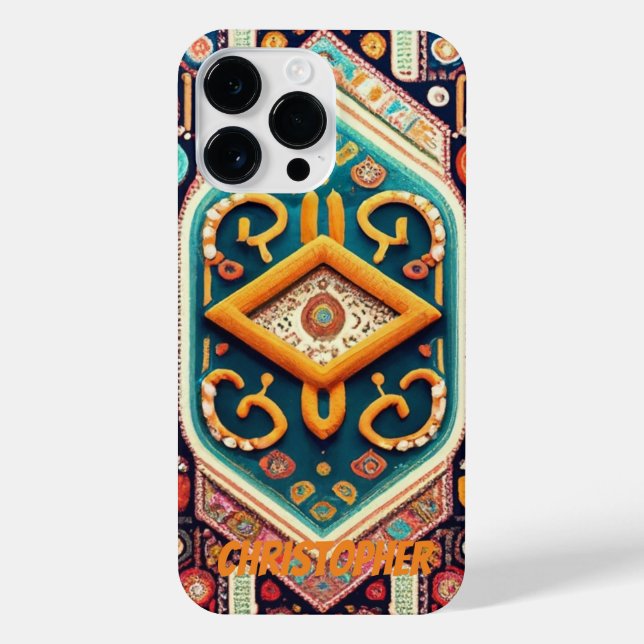 Persian carpet colorful iPhone case (Back)