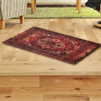 Persian  carpet design in  dark red 