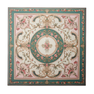 Persian Carpet Floral Ceramic Tile