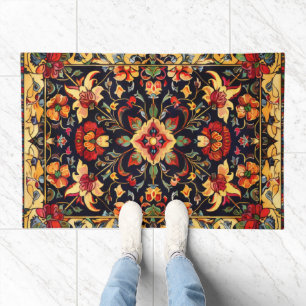 Persian Carpet Floral Pattern Doormat