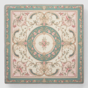 Persian Carpet Floral Stone Coaster