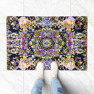 Persian Carpet Intricate Purple Doormat