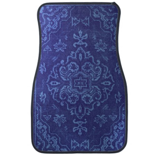 Persian carpet look in blue car mat