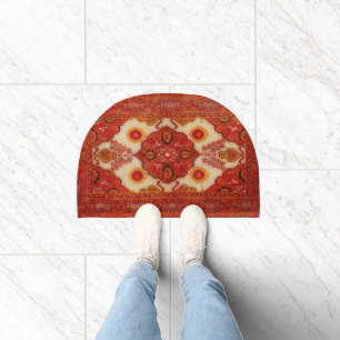 Persian carpet look in copper color doormat