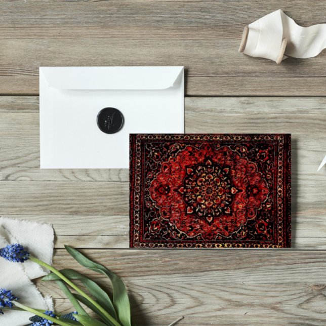 Persian carpet look in rose tinted field cards (Creator Uploaded)