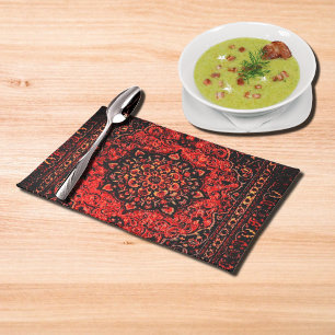 Persian carpet look in rose tinted field no2 placemat