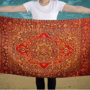 Persian carpet look no2 - Tabris Beach Towel