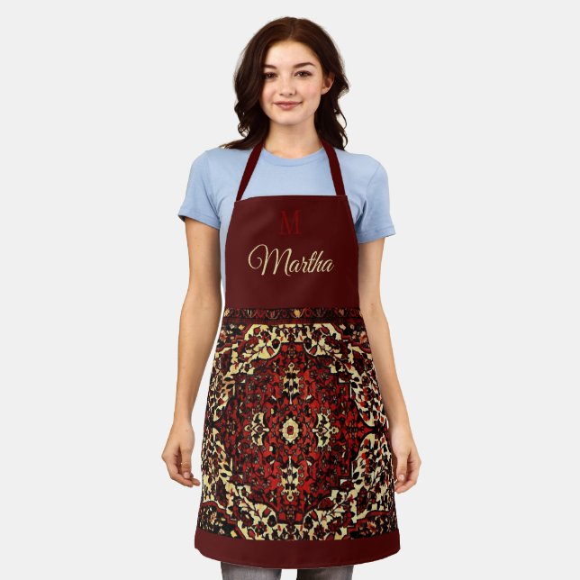 Persian carpet look - personalized apron (Worn)