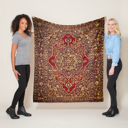 Persian carpet   look _  Tabris Fleece Blanket