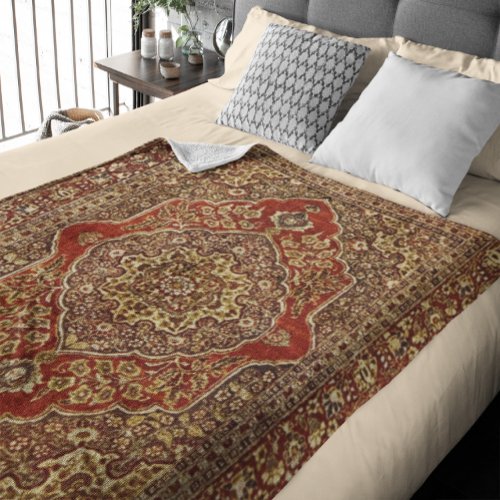 Persian carpet   look _  Tabris Fleece Blanket