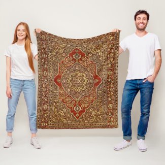 Persian carpet   look -  Tabris Fleece Blanket