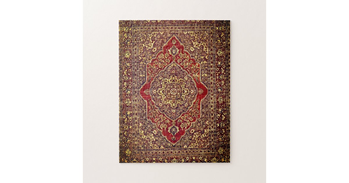 Persian carpet look Tabris Jigsaw Puzzle Zazzle