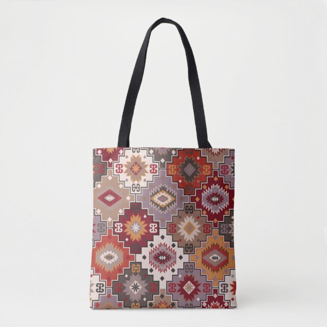 Persian carpet original design, tribal texture. Ea Tote Bag (Front)