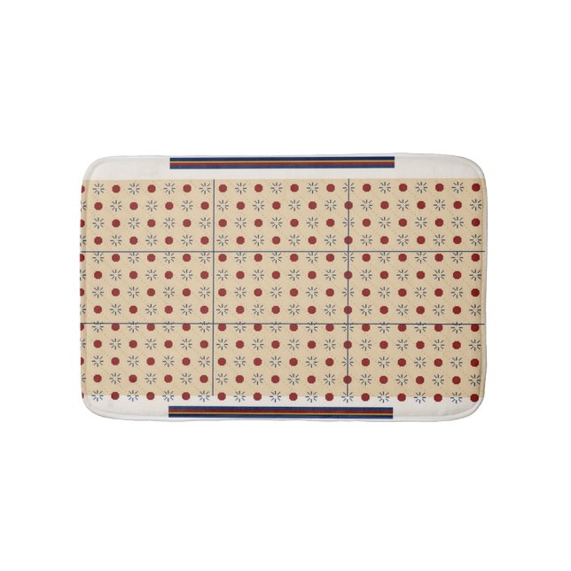 Persian Carpet Pattern  Bath Mat (Front)
