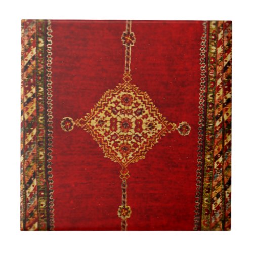 Persian carpet pattern ceramic tile