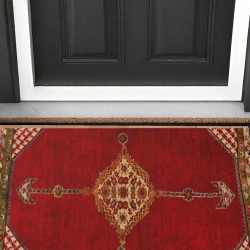 Persian carpet pattern doormat