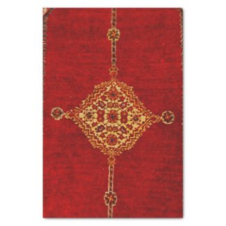 Persian carpet pattern tissue paper