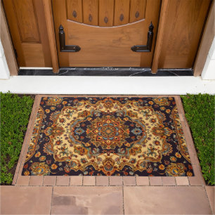 Persian Carpet Traditional Colors Doormat