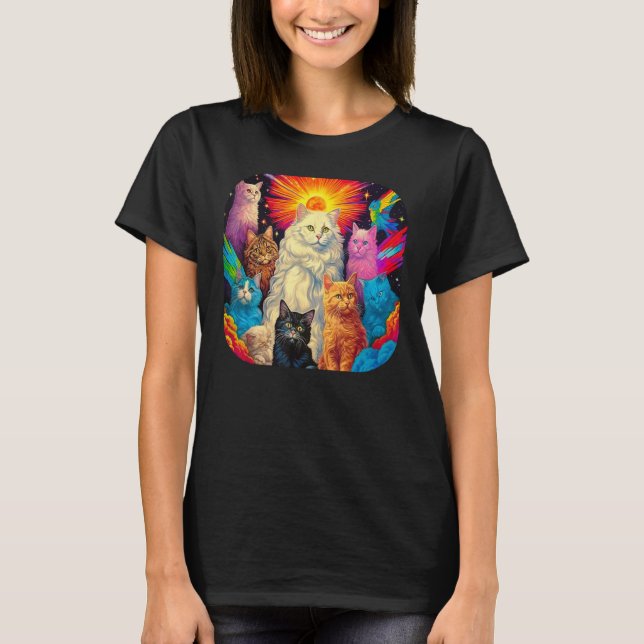 Persian Cat Art T-Shirt (Front)