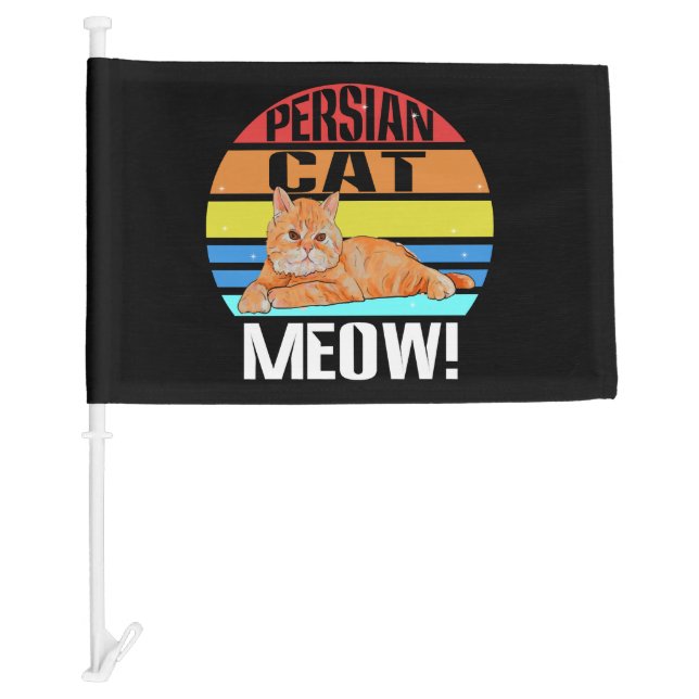 Persian Cat   Car Flag (Front)