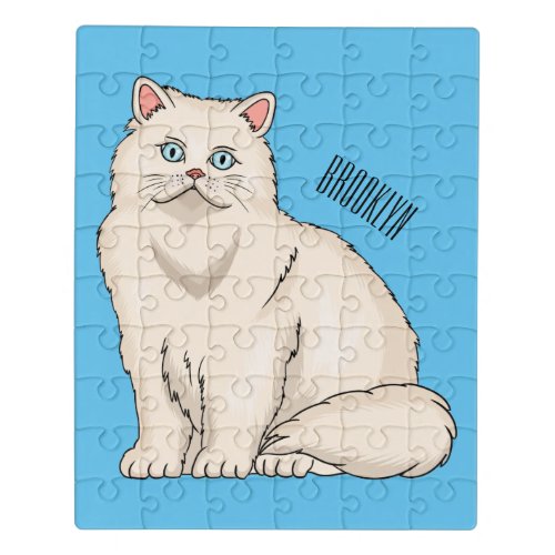 Persian cat cartoon illustration  jigsaw puzzle
