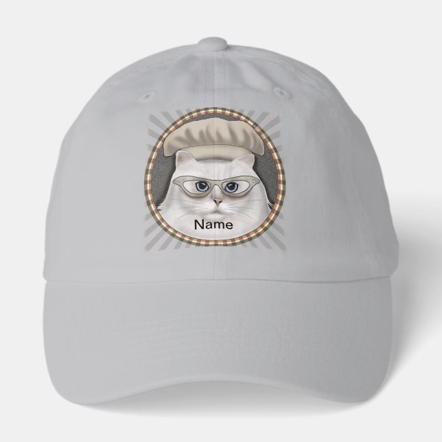 Persian Cat Chef Hat (Front)