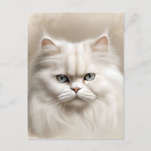 Persian Cat Feline Elegant Postcard