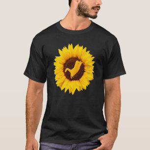 Persian Cat For Women Men Kitty Kitten Sunflower T-Shirt