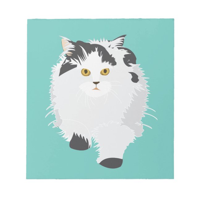 Persian Cat Kitty  Notepad (Front)