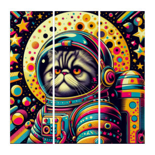 PERSIAN CAT-LOST IN SPACE 8 TRIPTYCH