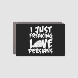 Persian Cat Love Car Magnet