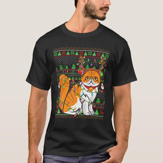 Persian Cat Lover Family Matching Ugly Persian Cat T-Shirt (Front)