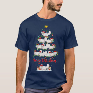 Persian Cat Lover Matching Santa Persian Cat Chris T-Shirt