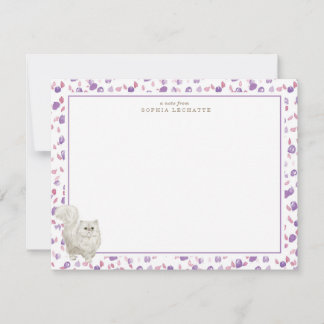 Persian Cat Personalized Stationery Note Card