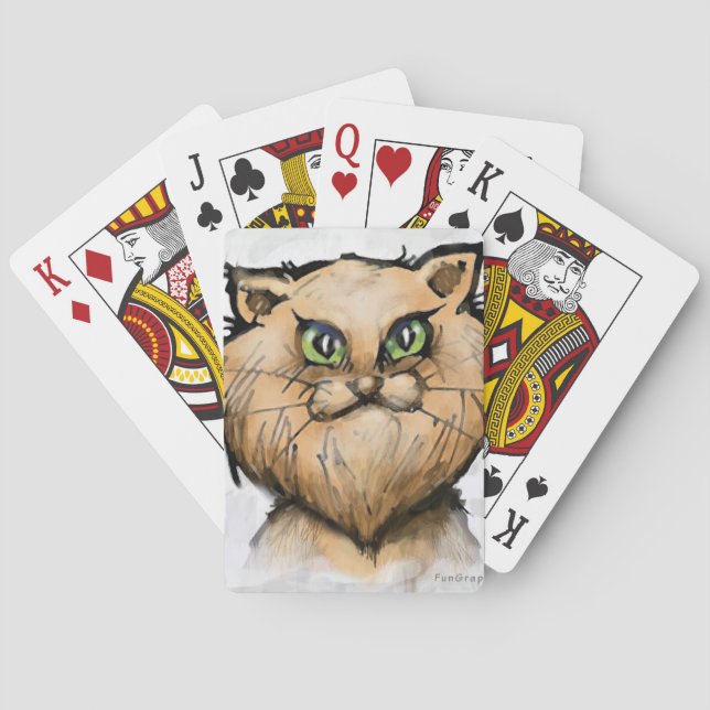 Persian Cat Poker Cards (Back)