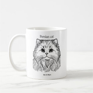 Persian Cat Portrait Coffee Mug