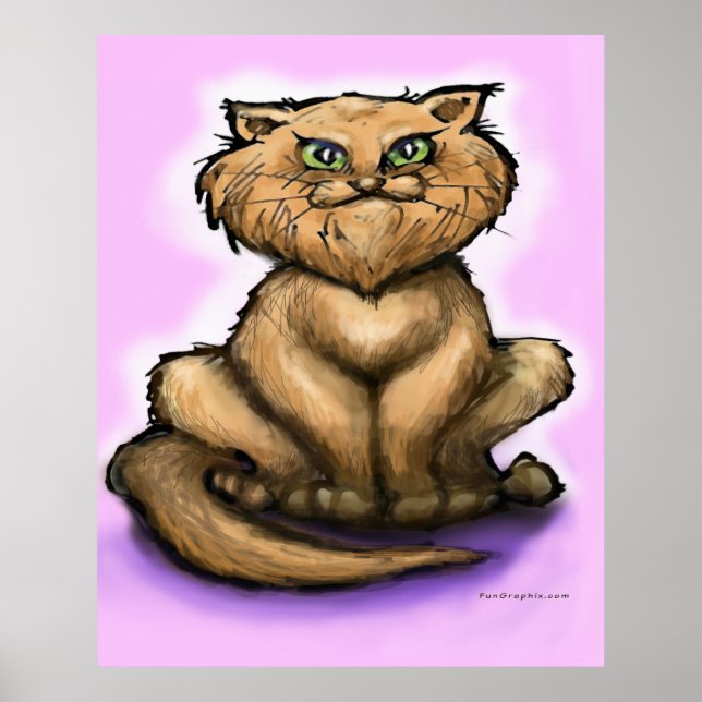 Persian Cat Poster (Front)