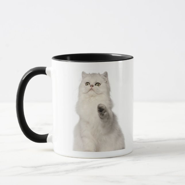 Persian cat sitting mug (Left)