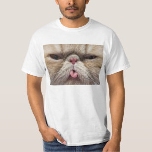 Persian Cat Sticking Tongue Out T-Shirt