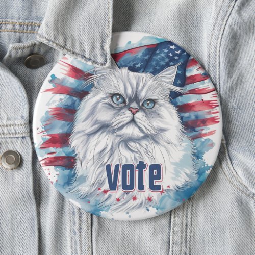 Persian Cat US Election Vote for Paws_itive Change Button