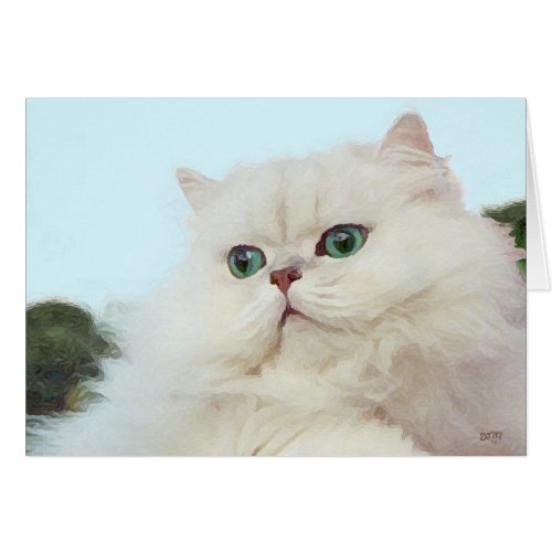 Persian Cat with Jade Eyes