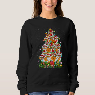Persian Cat  Xmas Santa Persian Cat Christmas Tree Sweatshirt
