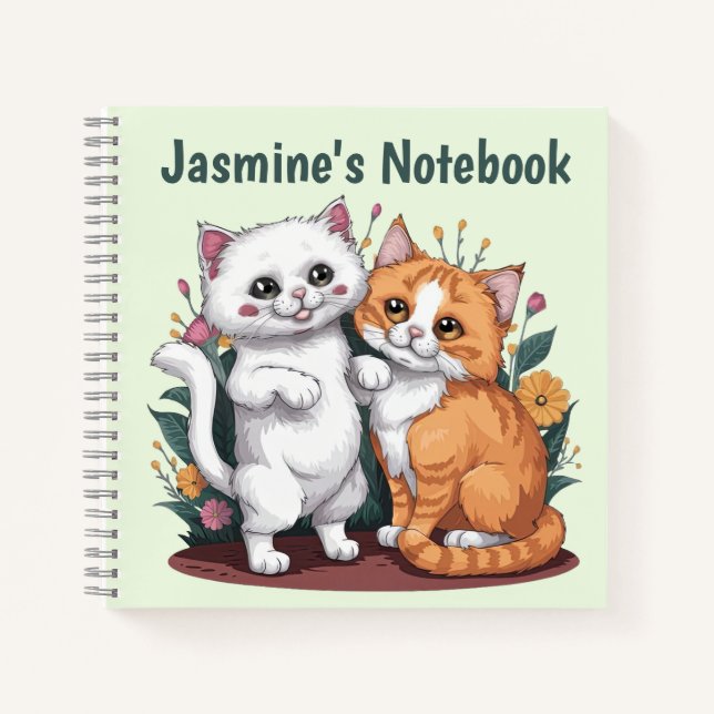 Persian Cats Personalized Notebook (Front)