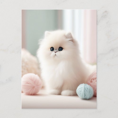 Persian Cats Soft Pastel Dream Postcard