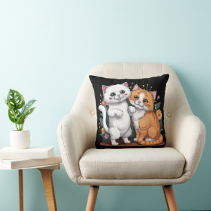 Persian Cats Throw Pillow